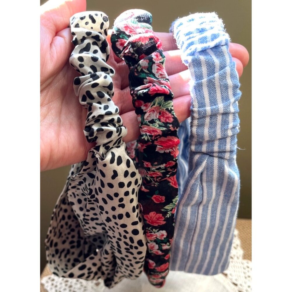 3 Headbands Bundle Variety Crossover Elastic Womens Chic Hair Accessories - Picture 2 of 8